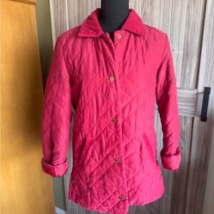 Marks & Spencer Quilted Coat - Reddish colored (Size 10)